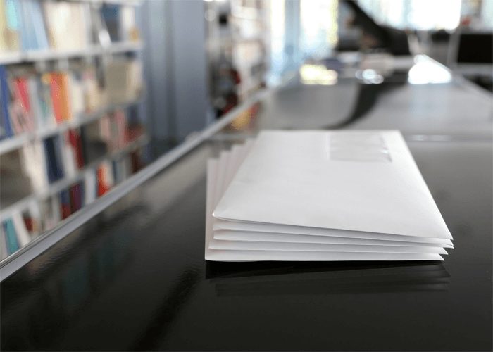 stack of direct mail