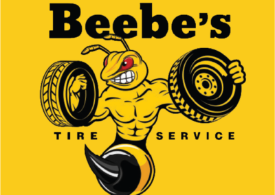 logo design for beebes tire and service