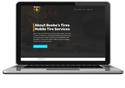 smb website development about beebe's tire service