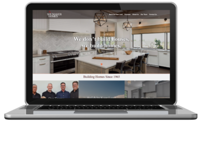 shumaker homes web design home page