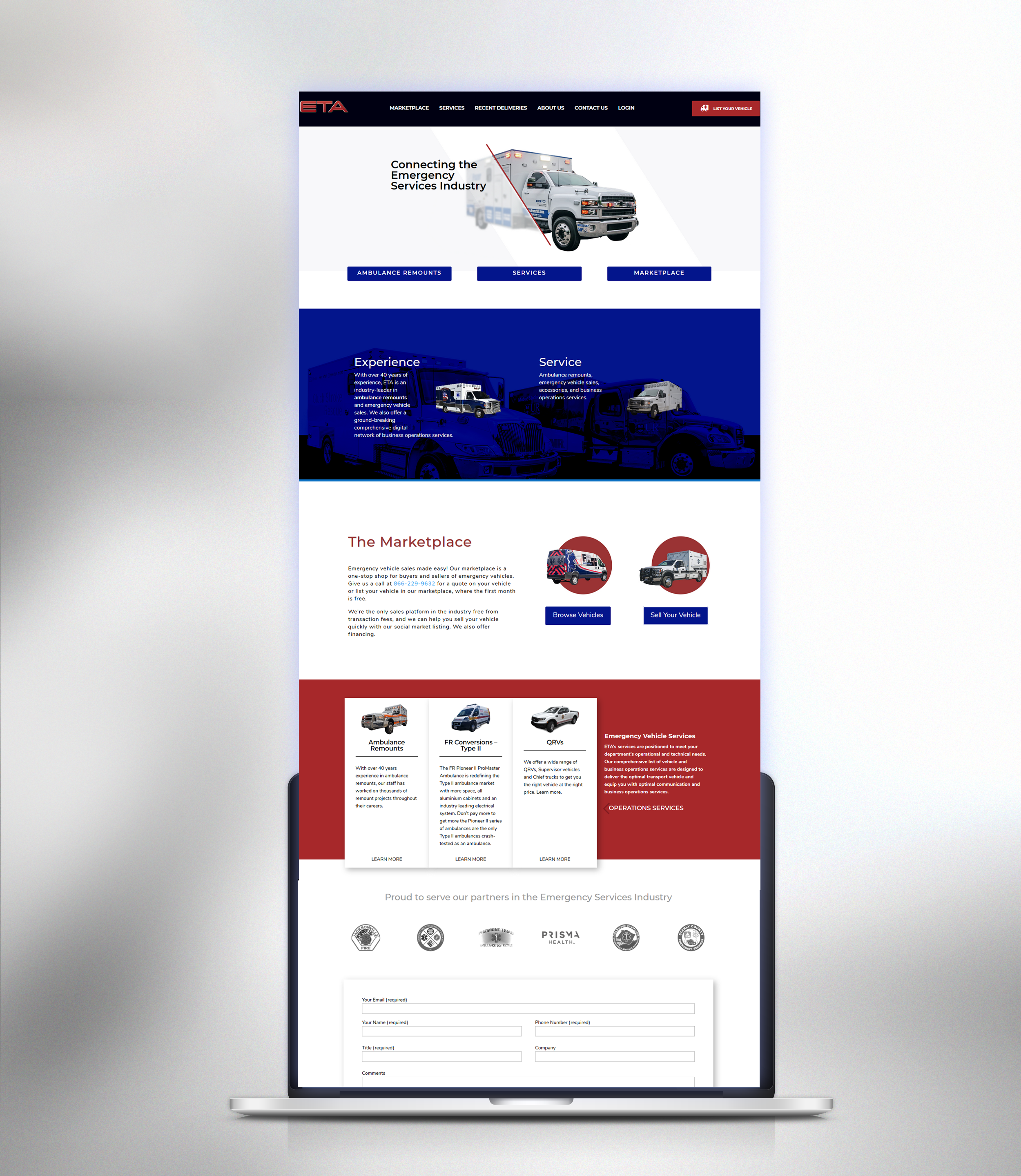 web-design-eta-wit-group full web page spread of eta's website redesign