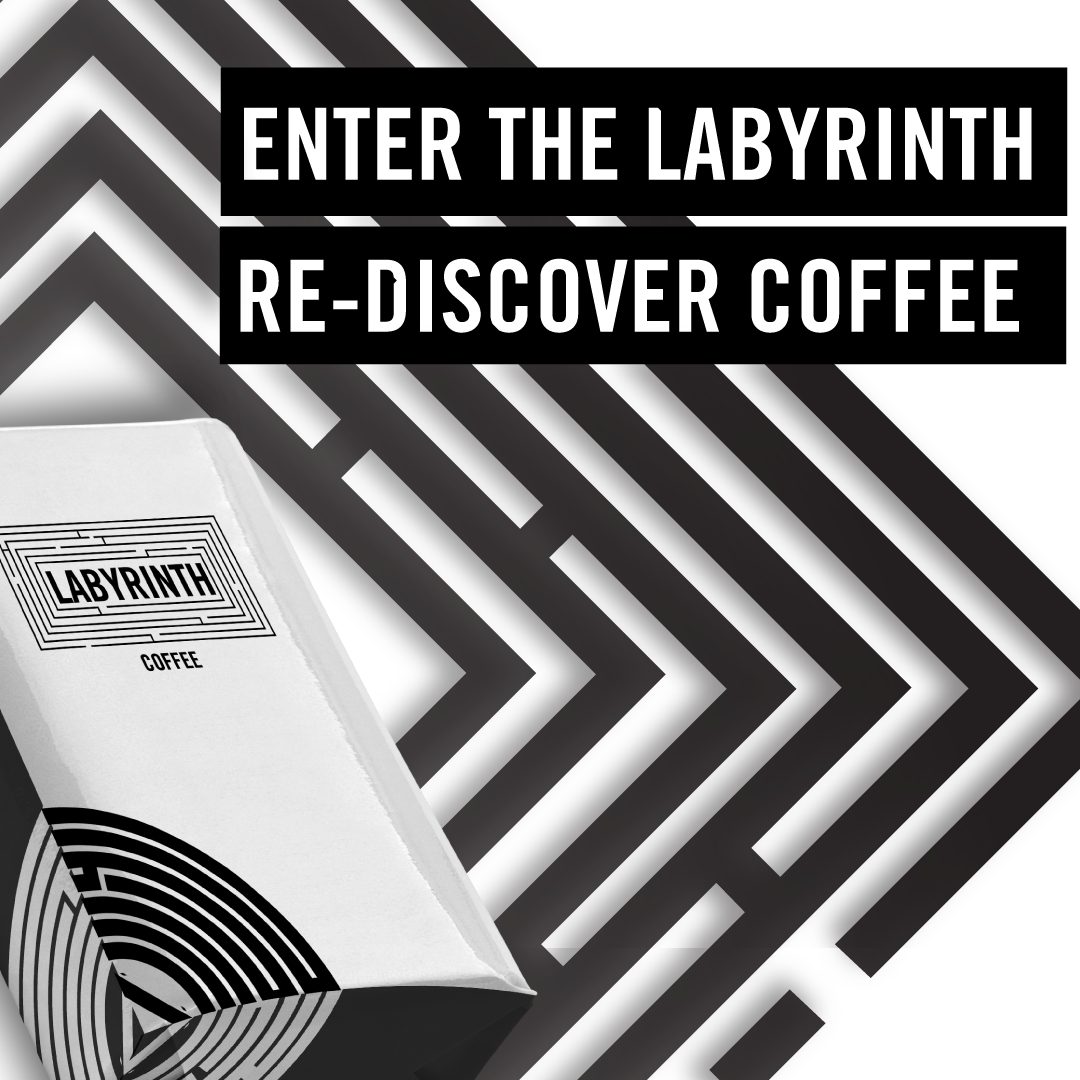 social media graphic design labyrinth coffee