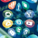 social media applications in bubbles