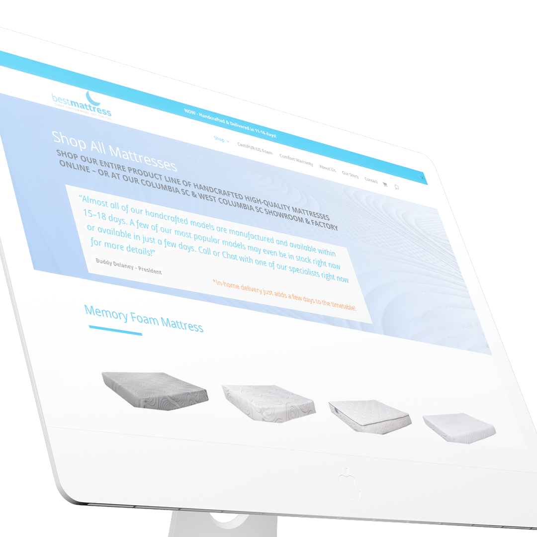a laptop displaying web design from digital marketing company - WiT Group
