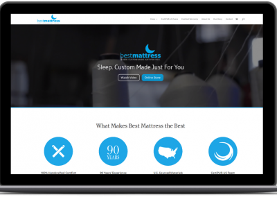 best mattress ecommerce web design mattress home page