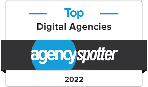 top digital agency 2022 award by agency spotter