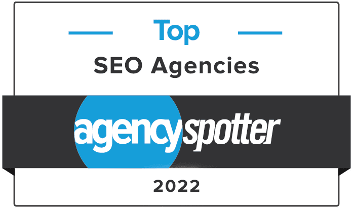 top seo agency 2022 award by agency spotter