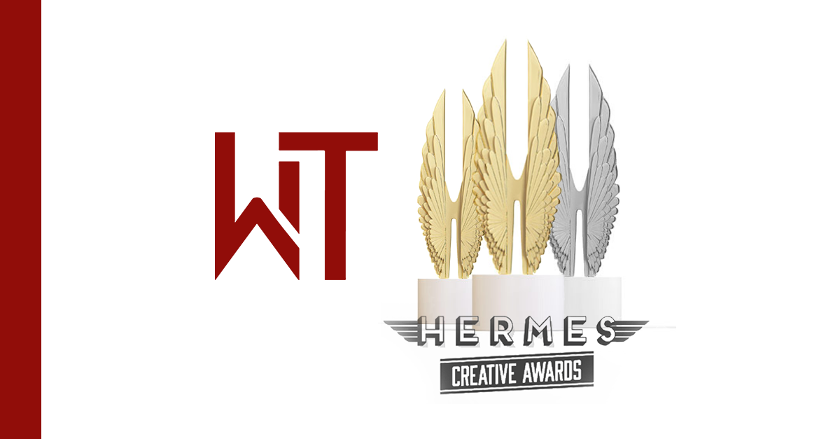 hermes award statuettes wit group logo