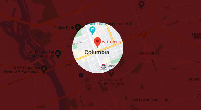 the map location of wit groups Columbia office