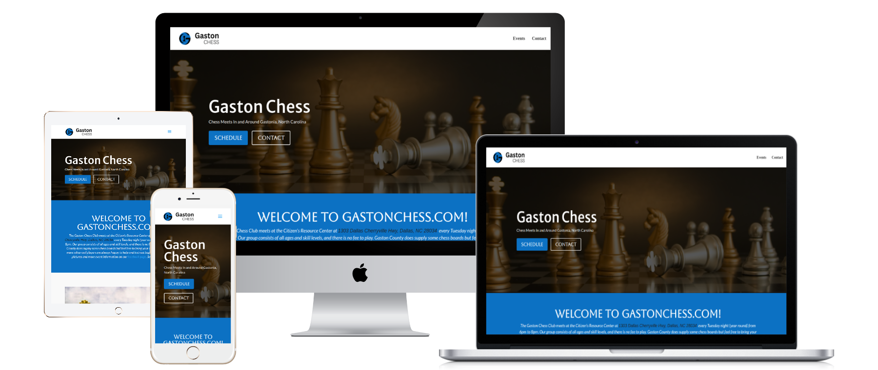 gaston county chess website on all devices