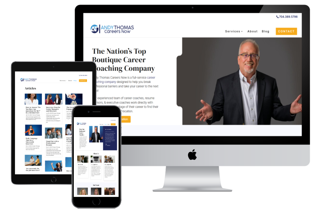 andy thomas careers now website redesign all devices