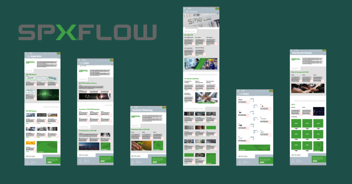 SPX Flow UX Web Design