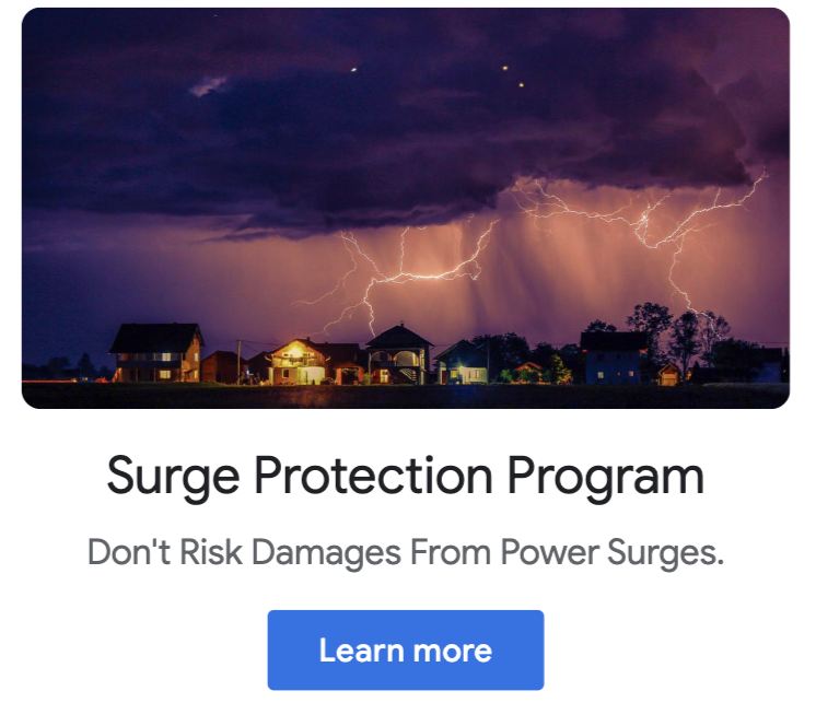 surge protection program ad