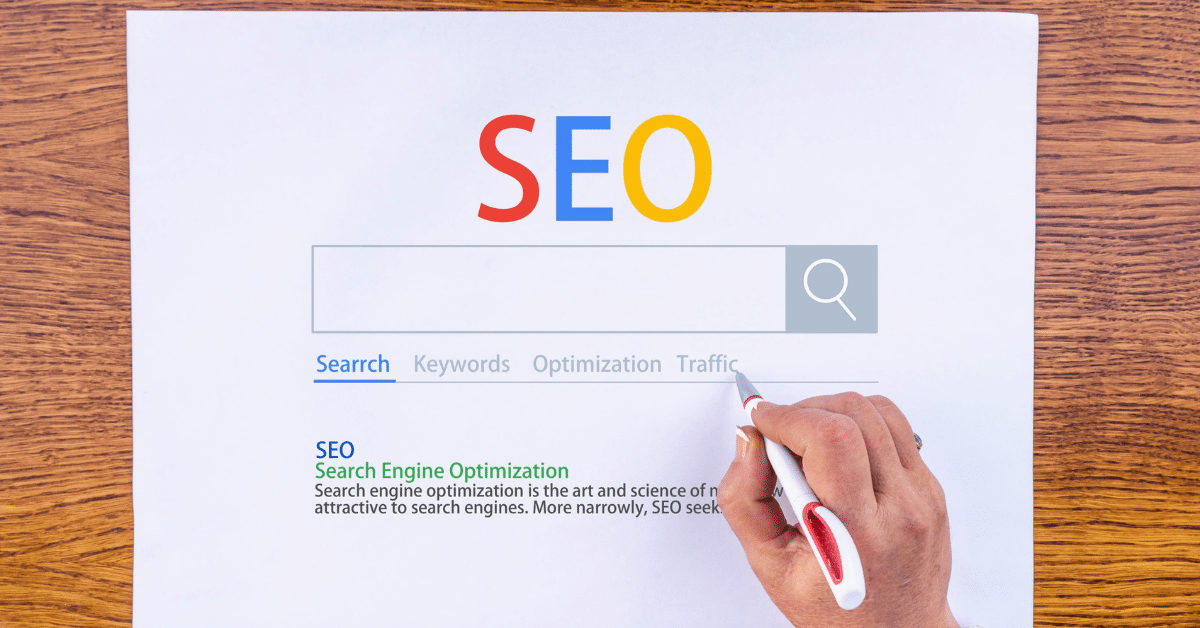 google seo search page